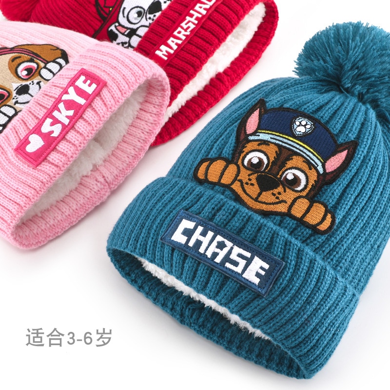 2022 New Anime Paw patrol Hot Game Knitted hat Cap Model Game Hip Hop Hat Keep 4 - Paw Patrol Plush