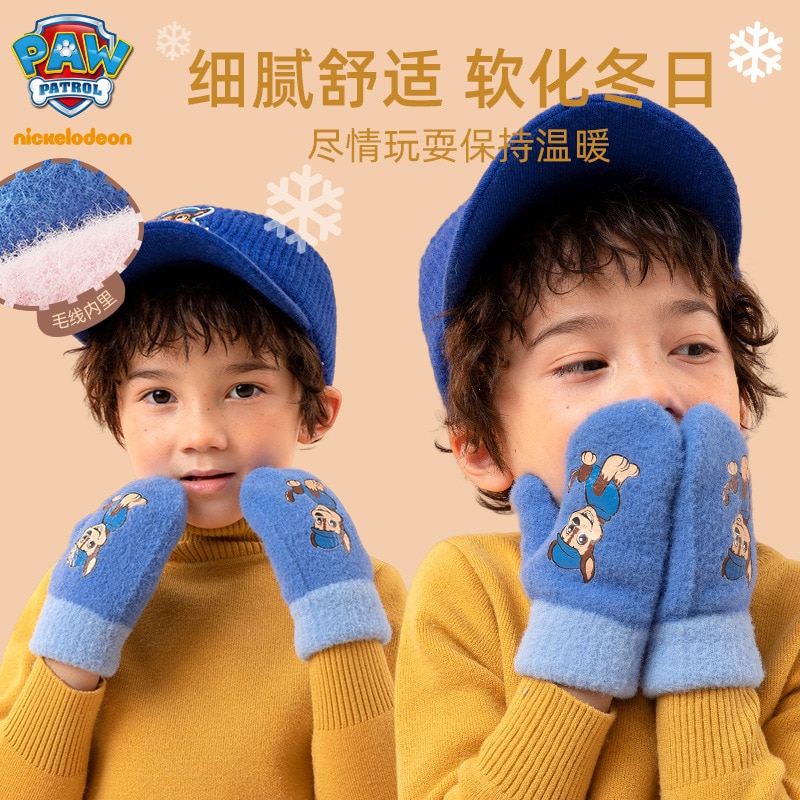 2022 New Genuine Paw Patrol Gloves For Girl Boy Autumn Winter Glove Skye Everest Chase Non 4 - Paw Patrol Plush