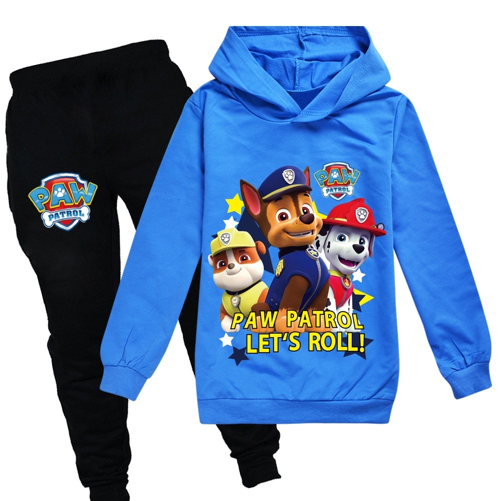 2023 Kids Boys Girls Hoodies Pants Suit Cartoon Paw Patrol Children s Clothing Sweatshirts Casual Fashion 1 - Paw Patrol Plush
