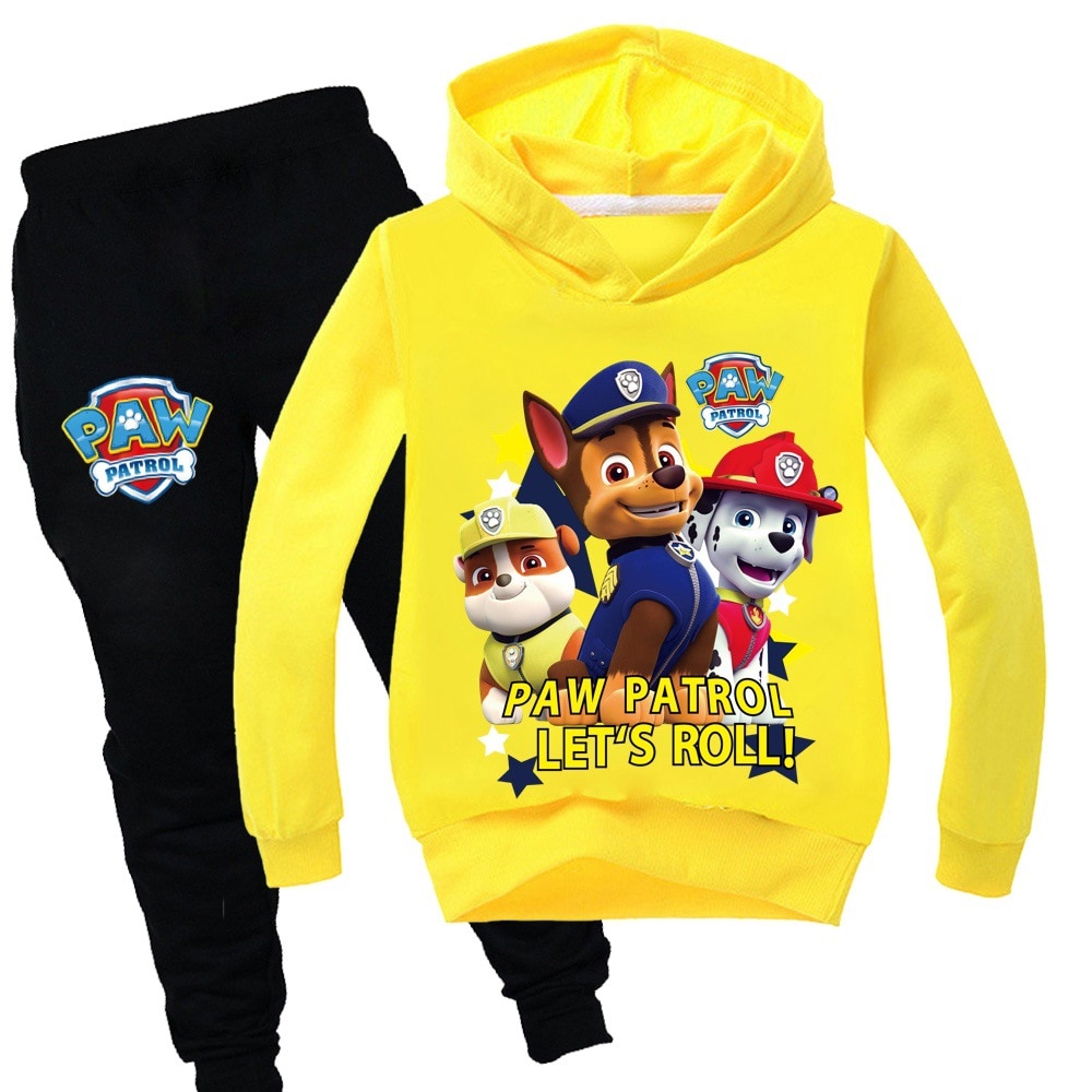 2023 Kids Boys Girls Hoodies Pants Suit Cartoon Paw Patrol Children s Clothing Sweatshirts Casual Fashion 2 - Paw Patrol Plush