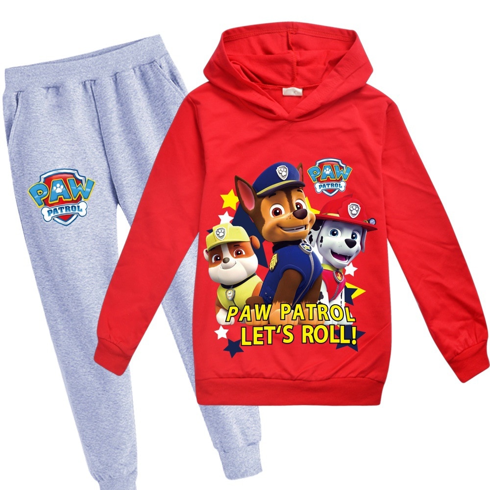 2023 Kids Boys Girls Hoodies Pants Suit Cartoon Paw Patrol Children s Clothing Sweatshirts Casual Fashion 5 - Paw Patrol Plush
