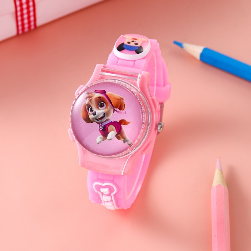 4 Style Paw Patrol Birthday Gift toy Watch Child Quartz Wrist Fashion anime for Children Student 3 - Paw Patrol Plush