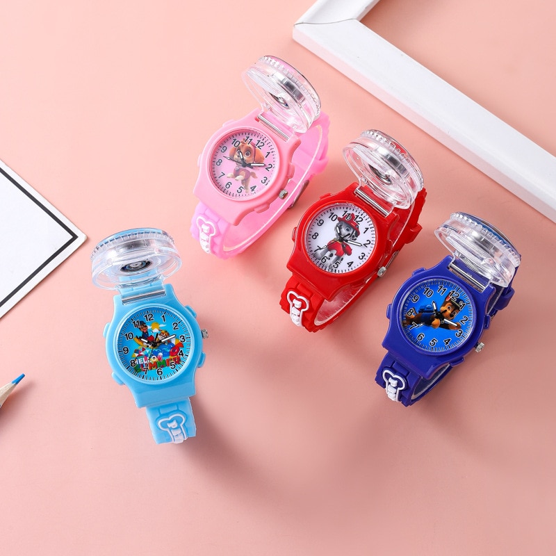 4 Style Paw Patrol Birthday Gift toy Watch Child Quartz Wrist Fashion anime for Children Student 5 - Paw Patrol Plush