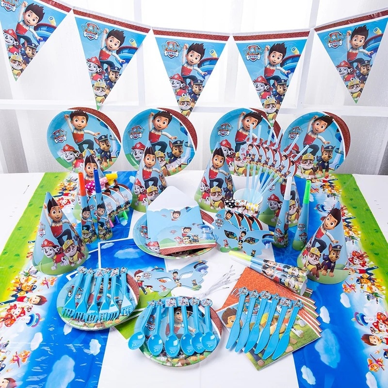 PAW Patrol Birthday Party Decoration For Kids Toy Aluminum Foil Latex Balloon Disposable Tableware Event Supplies 1 - Paw Patrol Plush