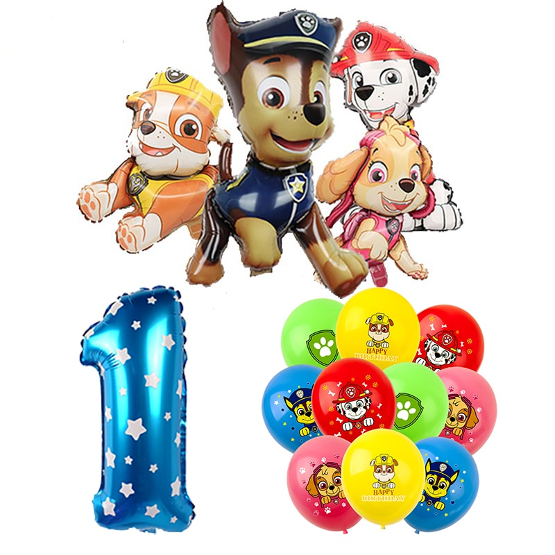 PAW Patrol Birthday Party Decoration For Kids Toy Aluminum Foil Latex Balloon Disposable Tableware Event Supplies 5 - Paw Patrol Plush