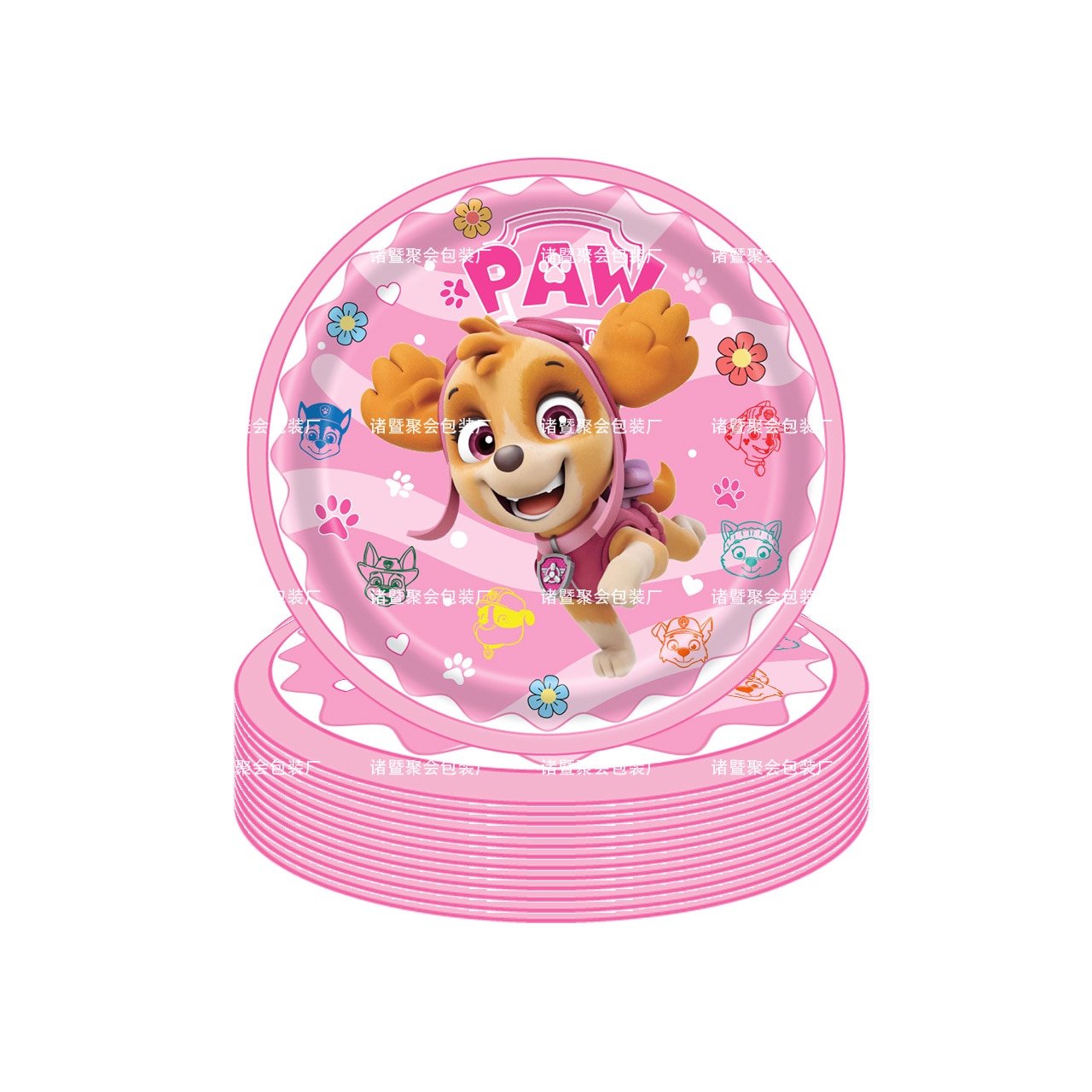 PAW Patrol Pink Skye Birthday Decoration Children Girl Tableware Paper Plate Cup Napkins Baby Shower Party 3 - Paw Patrol Plush