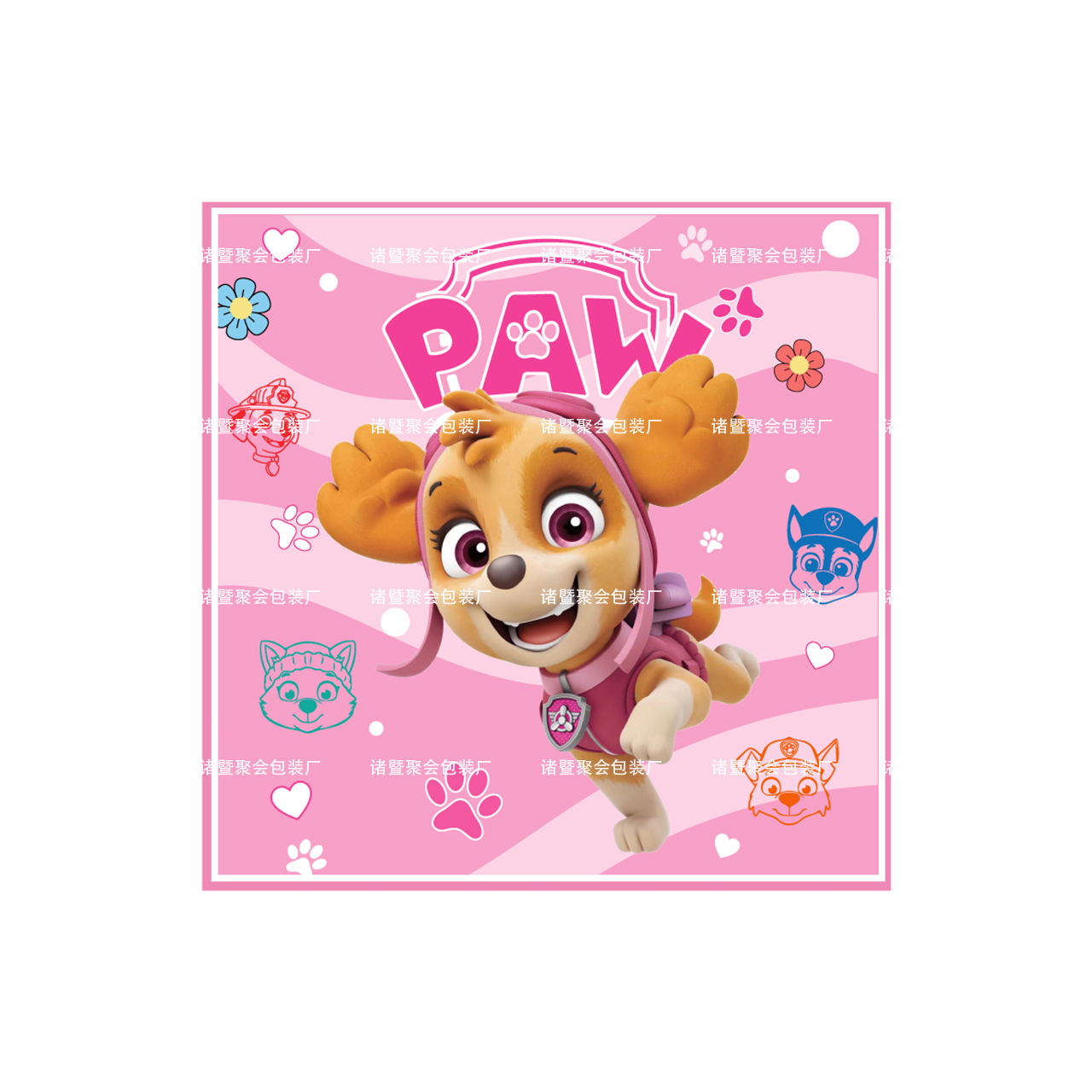 PAW Patrol Pink Skye Birthday Decoration Children Girl Tableware Paper Plate Cup Napkins Baby Shower Party 4 - Paw Patrol Plush