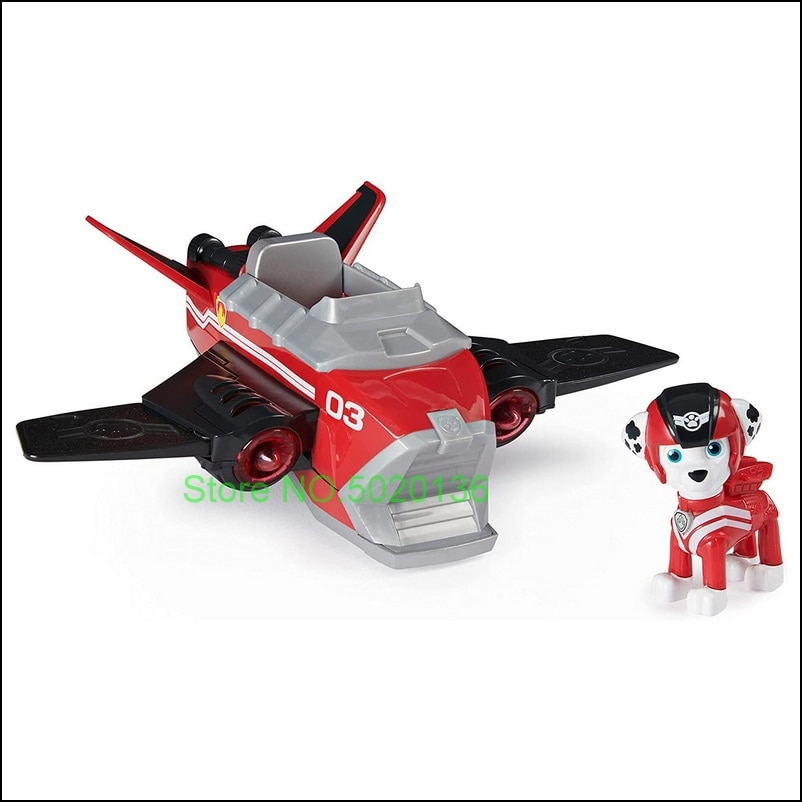 Paw Jet to The Patrol Rescue Everest Chase s Deluxe Transforming Marshall Skye Vehicle with Lights 3 - Paw Patrol Plush