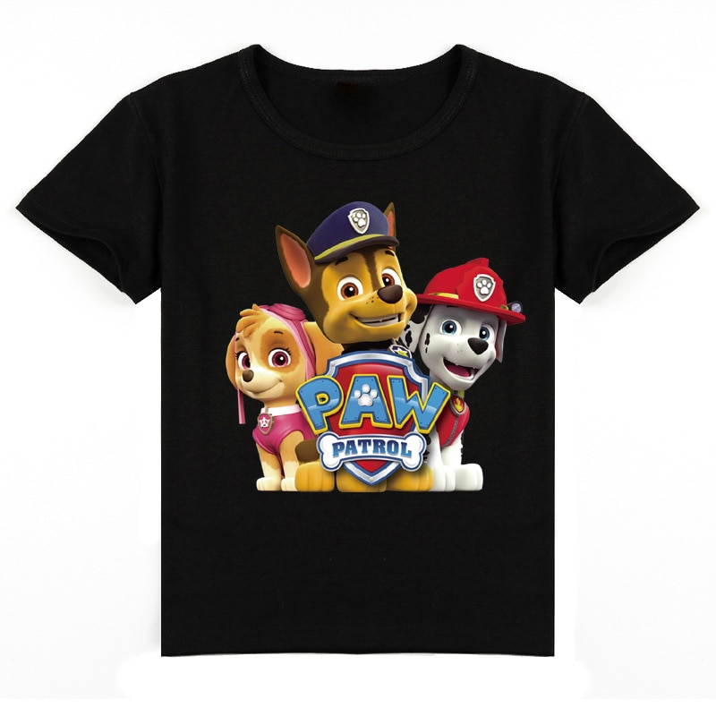 Paw Patrol Summer T Shirts for Kids Boy Girls Kawaii Figure Skye Print Clothes Children Clothing 3 - Paw Patrol Plush