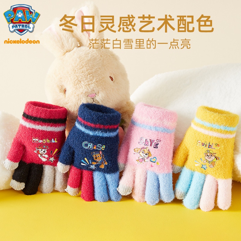 Paw patrol Brand New Child Kids Baby Girls Boys Winter Knitted Gloves Cartoon Warm Mittens Toddlers 3 - Paw Patrol Plush